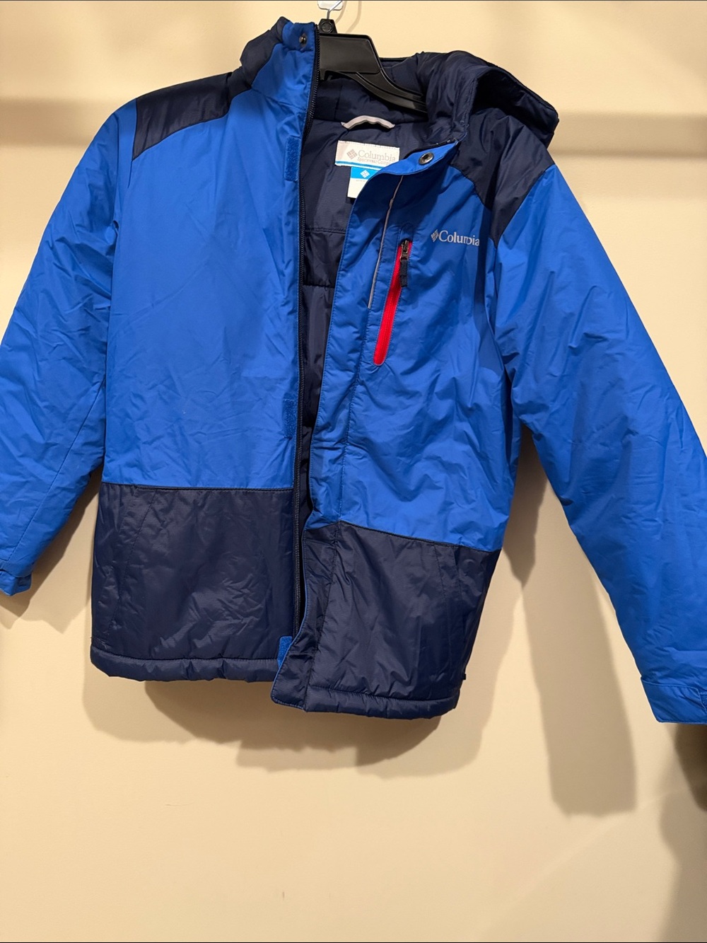 Columbia Boys Ski Jacket - size M blue